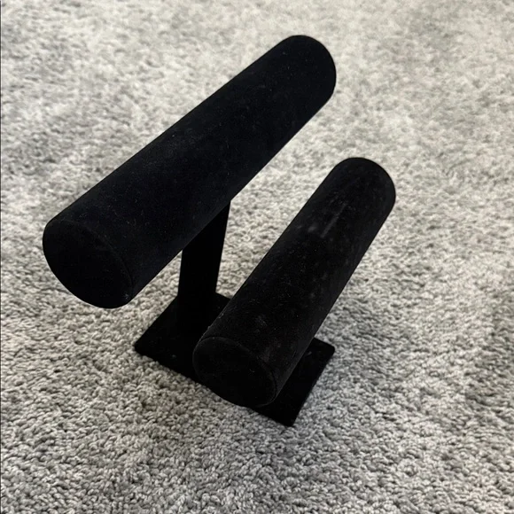 Black Velvet Jewelry Display Stand - Picture 3 of 6